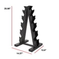 thumbnail image 2 of CAP Barbell A Frame Dumbbell Rack, Black (Holds 5 pairs), 2 of 4