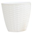 thumbnail image 1 of CAROOTU Plante Pot Couverture Intérieur en Plastique Rotin Fleur Couverture Ronde Décor Moderne Jardinière Durable, 1 of 7