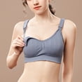 thumbnail image 1 of LSLJS Ladies Comfortable Breathable No Steel Ring Front Buckle Breastfeeding Bra Woman Underwear, 1 of 9
