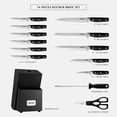 thumbnail image 2 of Hecef 14 Pcs Knife Block Set High Carbon Stainless Steel Cutlery Set with Chef Steak Knives, 2 of 10