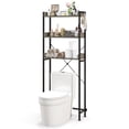 thumbnail image 1 of Costway 3-Tier Over-The-Toilet Bathroom Shelf Metal Frame Space Saver Rack with 4 Hooks, 1 of 10