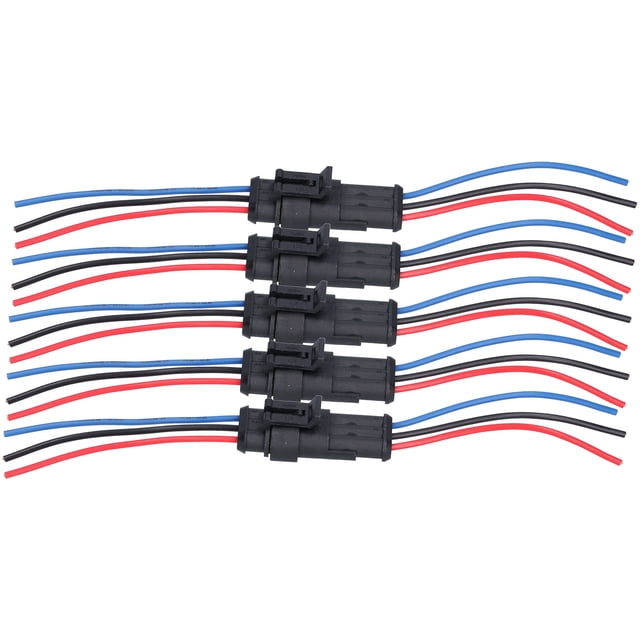 Filfeel Connecteur de Fil Automobile, 5 Pcs Connecteur Électrique de Voiture Étanche Anti-Inflammable Résilient Antioxydant Connecteur de Fil Automobile, Connexions de Fils