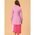 thumbnail image 4 of INSPIRE CHIC Manteau d'Hiver pour Femme à Col Peter Pan, Boutonnage Simple, devant Boutonné, 4 of 5