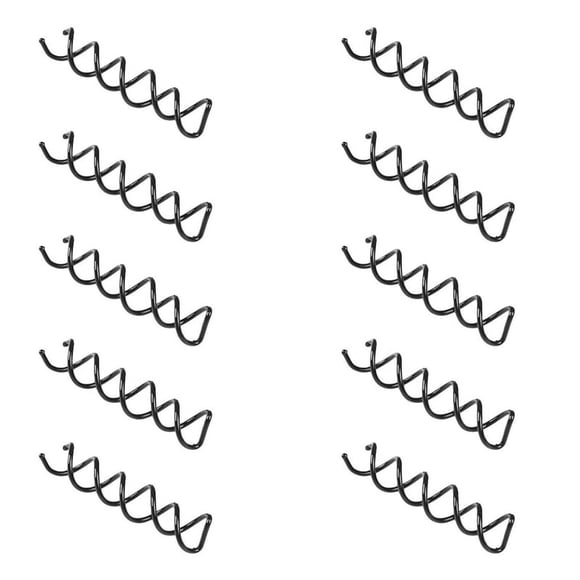 20 Pcs Spiral Screw Pin Hair Clip Twist Barrette (Black)