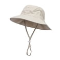 thumbnail image 3 of Toddler Baby Summer Sun Protection Fashion Solid Color Sun-Hat Cute Sunscreen Hat Cap, 3 of 9