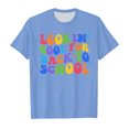 thumbnail image 3 of WEAIXIMIUNG Chandails de Sport pour Filles 10-12 Enfant Rentrée des Classes Saison Imprimé Graphique Col Rond Manches Courtes T-Shirt d'Été Décontracté, 3 of 4
