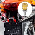 thumbnail image 2 of Unique Bargains 4pcs Black Universal Motorcycle License Plate Frame Bolts Fasteners CNC Aluminum Alloy, 2 of 6