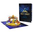 thumbnail image 1 of Cartes de Noël Pop-Up Cartes de Vœux Sainte Nuit à l'Intérieur Naissance de Noël Cartes, 1 of 7