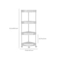 thumbnail image 3 of Storage Cart with Drawers On Wheels,Kitchen Storage Carts,Multifunction Utility Rolling Cart Kitchen Storage Organizer,Mobile Shelving Unit Cart for Bathroom,Laundry,Rolling Utility Cart, 3 of 9