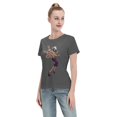 thumbnail image 4 of T-Shirt Basique à Manches Courtes pour Femme une Pièce Robin, 4 of 6