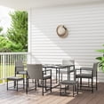 thumbnail image 2 of Outsunny 9 Pieces Wicker Patio Dining Set with 4 Armchairs, 4 Stools, 2 of 10