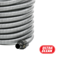 thumbnail image 2 of Ultra Clean Central Vacuum Electric Attachment Kit - Dual Voltage 24V / 110V Hose with 3-Way on/Off Switch Handle- Sweep N Groom Rugmaster Electric Power Nozzle – Set of Chromed Wands, 2 of 5