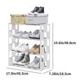 thumbnail image 3 of Kcavykas Clearance Sales Home Storage Organiser Shoe Rack Shoe Rack Storage Organizer with 4 Tiers Metal Shelves for Bedroom Closet Entry Dorm Room, 3 of 8
