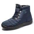 thumbnail image 4 of Chaussures pour Femmes Décontractées Automne Nouvelles Chaussures de Randonnée d'Hiver Chaudes Chaussures de Neige pour Femmes à Lacets Chaussures Décontractées pour Femmes Bottes de Neige en Liquidation, 4 of 9