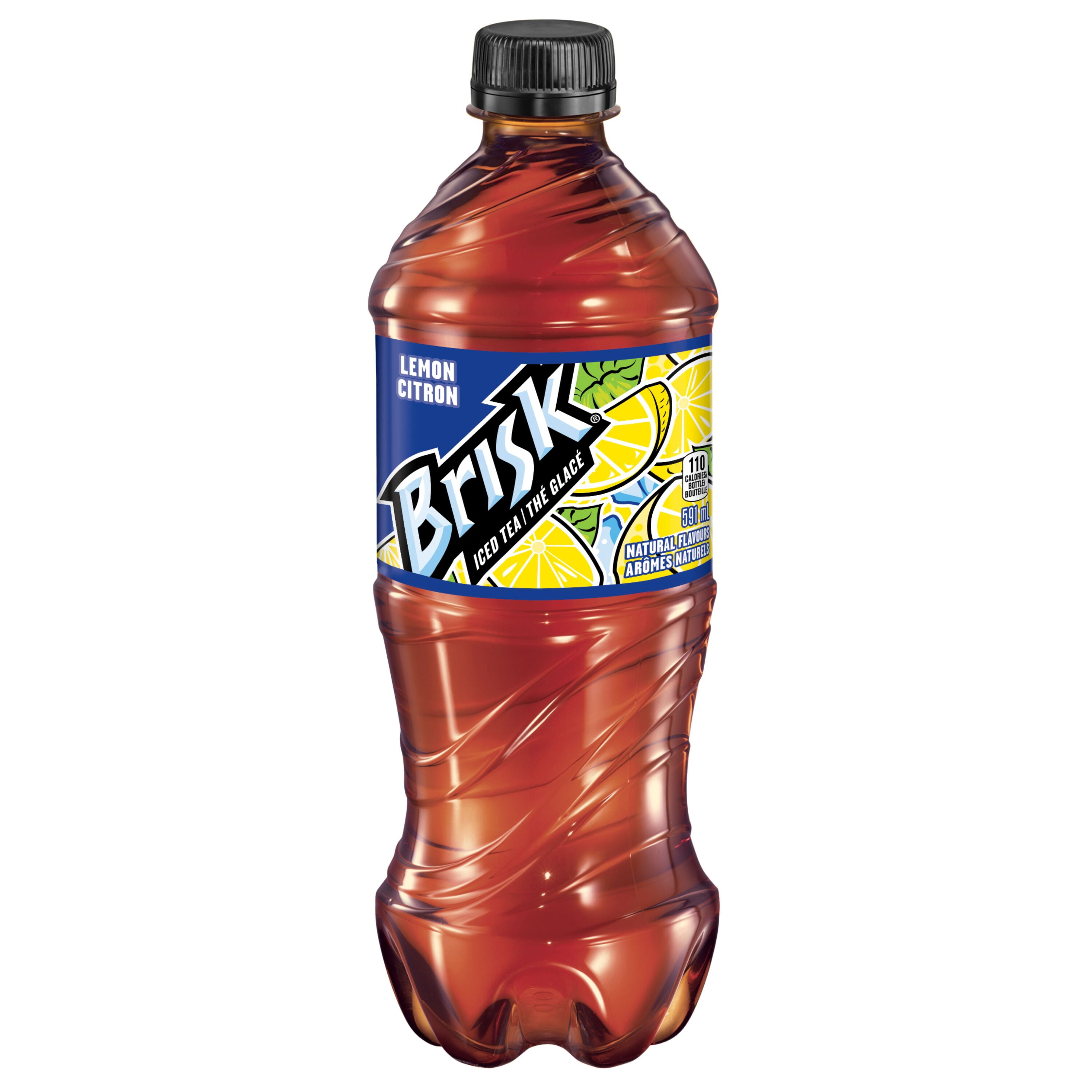 Brisk Lemon Iced Tea 591mL, Bottle