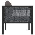 thumbnail image 3 of vidaXL Canapé d'Angle Modulable avec Accoudoir Droit en Rotin Synthétique Anthracite, 3 of 5