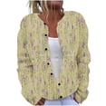 thumbnail image 2 of LOVZFMLL Cardigan for Women Ladies' Casual Printed Knitted Cardigan With Button Up Jacket And Top, 2 of 5