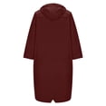 thumbnail image 4 of Pitauce Ponchos de Pluie Longs à Capuche pour Hommes, Fermeture Éclair Complète, Imperméables, Vestes de Pluie Compressibles pour Course, Randonnée, Cyclisme, Manteau de Pluie avec Poches, 4 of 9