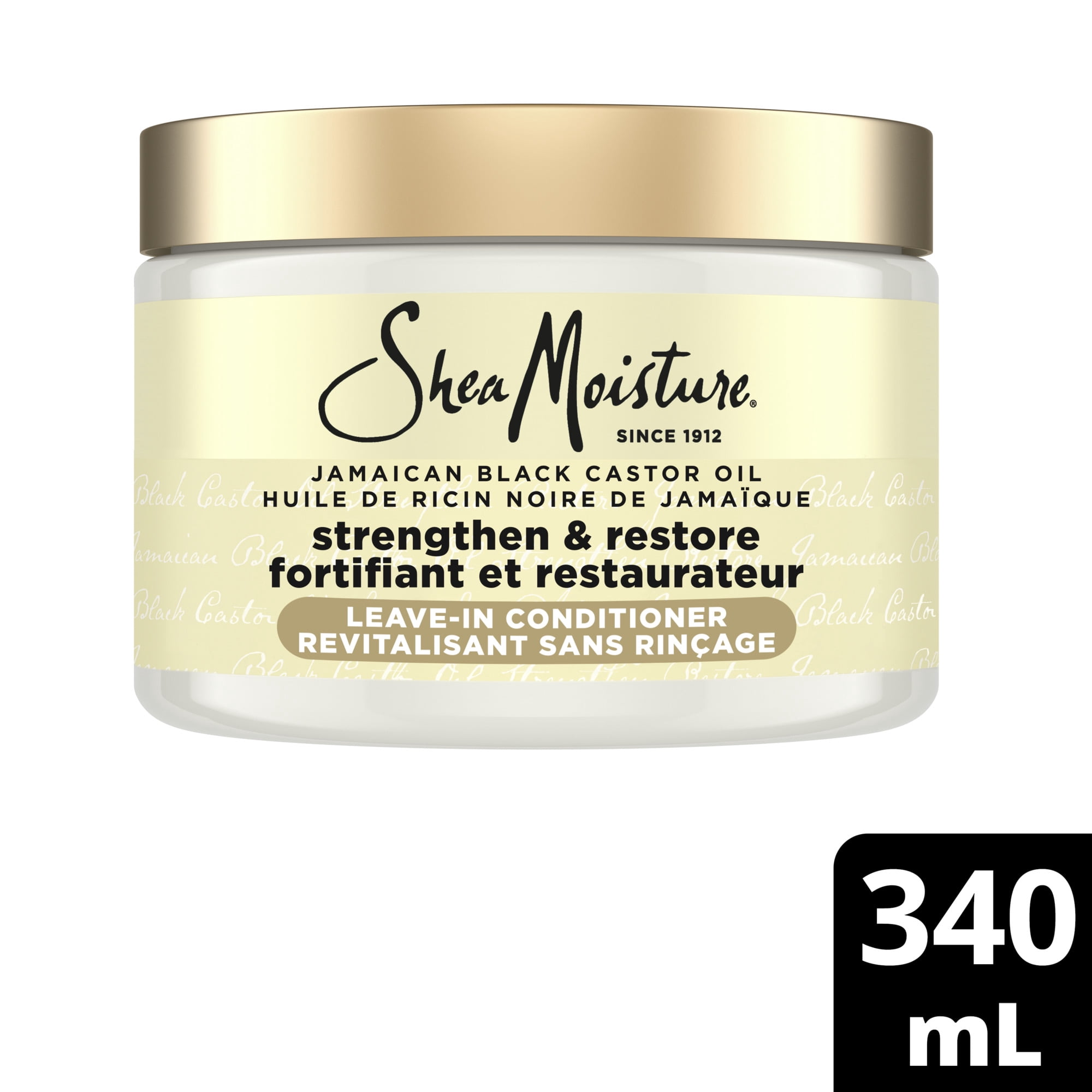 SheaMoisture Revitalisant Sans Rinçage Fortifiant et Restaurateur pour Cheveux Abîmés, 340 ml