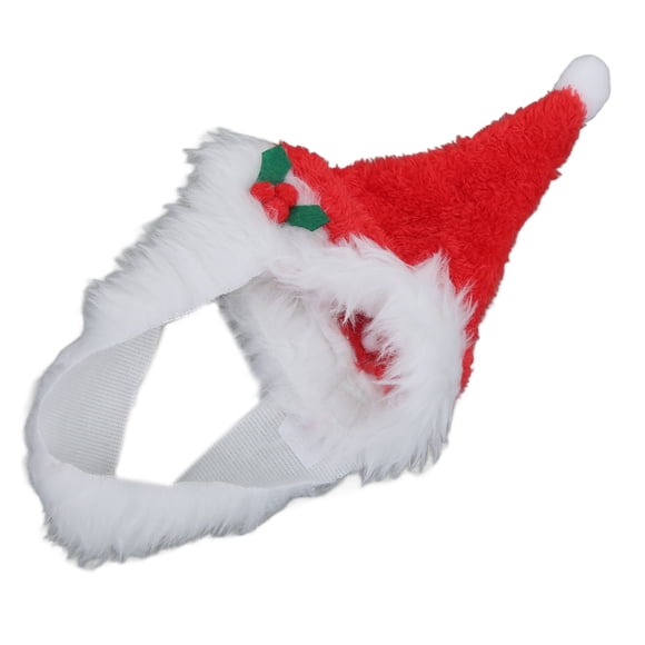 Dog Xmas Hat, Comfortable Dog Santa Hat Lovely Eye Catching Skin Friendly With Adjustable Straps Hook And Fasteners For Pets Dogs For Christmas Gifts S,M,L