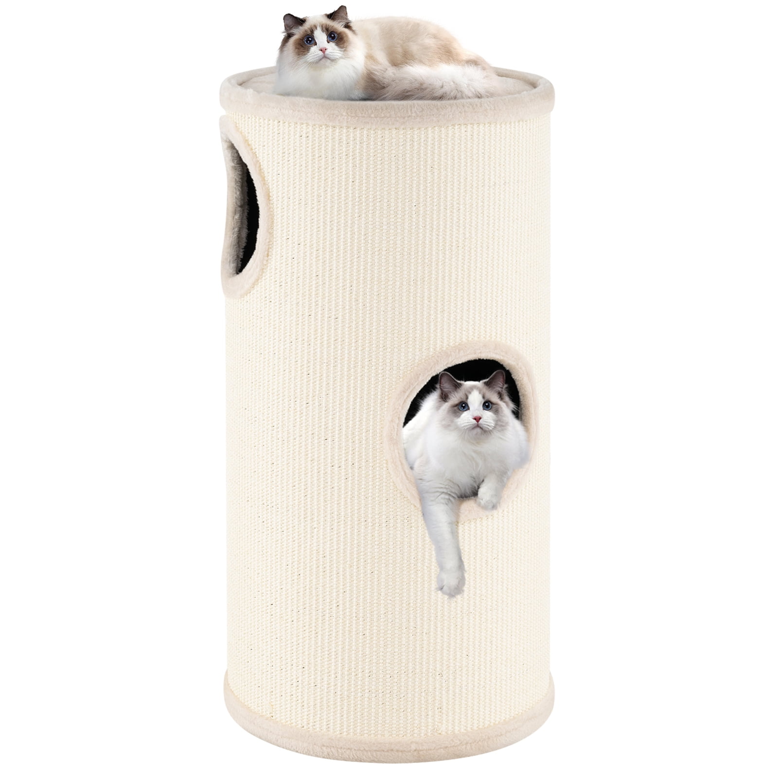 Gymax 4-Story Cat Condo Multi-level Cat House w/ Sisal Scratching Pad