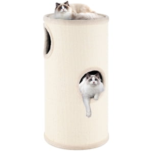 Gymax 4-Story Maison Cat Condo multi-niveaux avec paillasson de scratching Sisal