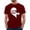 Men (Wine), variant on Crew Neck Shirts For Couples Matching Valentine's Short Sleeve T Shirt Fashion Heart Print Casual Breathable Comfy Soft His And Her Basic Tee Vacation Clothes Black M