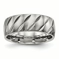 thumbnail image 1 of Bague en Titane Poli Taille Diamant 7,5, 1 of 6