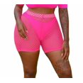 thumbnail image 3 of Women See Through Fishnet Shorts Leggings Mesh Pants Cycling Bikini Cover Up, 3 of 3