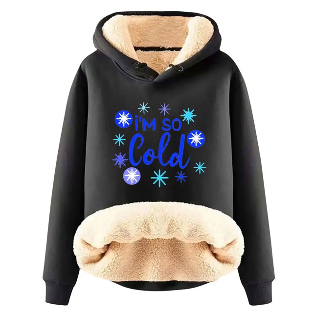 Birdeem Sweat à Capuche d'Hiver Chaud pour Femmes avec Poche Manches Longues