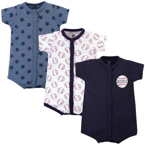 Hudson Baby Barboteuses Unisexes en Coton Baseball 12-18 Mois