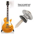thumbnail image 2 of HURRISE 10Pcs Guitar Strap Lock Button Metal End Pin with Screw for Ukulele Electric Bass , Metal Guitar Strap Lock, Bass Strap Lock, 2 of 9