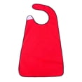 thumbnail image 2 of Aufmer 4 Pcs Adjustable Adult Bib, Large Coverage Washable Clothing Protector, 29.5x17.7in(Red), 2 of 6