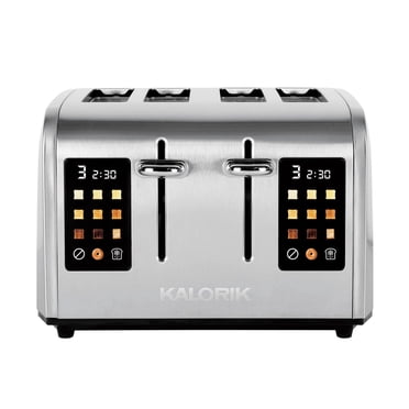 Grille-pain 4 tranches Kalorik® avec écran tactile sélecteur de brunissement TO 52302 SS