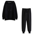 thumbnail image 1 of AherBiu Juniors 2 Piece Sweatsuits Tracksuits Women Men Unisex Basic Spring Fall Casual Sports Sets, 1 of 2