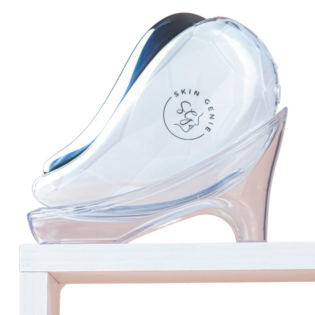 Skin Genie Gua Sha La Beauté, Electric Facial Massager with Heating, Cooling, 3 Light Modes for Skin Care – Portable & Rechargeable