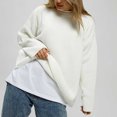 thumbnail image 4 of Timegard Chandails pour Femmes Automne Hiver Décontractés Col Rond Manches Longues Couleur Unie Tricotés Hauts Mode, 4 of 6