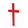 thumbnail image 2 of FixtureDisplays Panneau d'Église Éclairé en Métal et Acrylique Premium avec Croix LED, Parfait pour Intérieur et Extérieur 18101-RED, 2 of 5