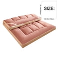 thumbnail image 4 of Bowayaoa Thickened Fiber Mattress Pad with Washable Brushed Fabric, Soft Foldable Student Bed Topper, Breathable Humidity Wicking Mattress Protector, 4 of 10