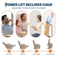 thumbnail image 4 of QinaQin Oversized Power Lift Recliner Chair Featuring Massage Heat Swivel and Rocker Functions, 4 of 9