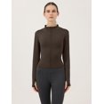 thumbnail image 2 of ORUYROP Veste de Course Légère Extensible pour Femmes avec Fermeture Éclair Complète et Trous pour les Pouces, 2 of 6