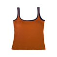 thumbnail image 4 of Gyexs Womens Ribbed Tank Top Padded Workout Shirt Sleeveless Square Neck Crop Tanks Fitted Basic Cami Tops Orange One Size, 4 of 5