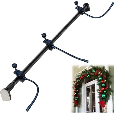 Support de Guirlande pour Porte d'Entrée / Support de Décoration d'Halloween de Noël Robuste pour Couronnes, Lumières et Plus / Sans Vis, Perçage, Sans Colle (32 Pouces-80 Pouces)