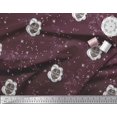 thumbnail image 3 of Soimoi Rayon Fabric Star & Owl Bird Print Sewing Fabric Yard 42 Inch Wide, 3 of 3