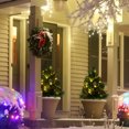 thumbnail image 2 of HOMCOM Arbre de Noël Artificiel Prééclairé 2 Pcs avec DEL, Mini Arbre de Noël, 2 of 9