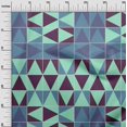 thumbnail image 3 of oneOone Velvet Turquoise Blue Fabric Geometric Sewing Craft Projects Fabric Prints By Yard 58 Inch Wide, 3 of 4