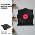 thumbnail image 3 of OUNONA Minimalist Record Holder Black Metal Storage 1Pack For DVD Showcasing, 3 of 8