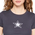 thumbnail image 5 of No Boundaries Women's Rib Baby Tee, 5 of 5