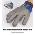 thumbnail image 2 of Gant Résistant aux Coupures en Acier Inoxydable Gants de Sécurité de Travail en Maille Métallique Anti-Coupure, 2 of 6