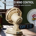 thumbnail image 4 of Boovnll Desk Fan, Adjustable High Speed USB Rechargeable Table Fan Lightweight Compact Quiet Small Fan for Home, Bedroom, Office, Travel, Camping, RVs, Summer Gift, Mini Fan - Fan, 4 of 6